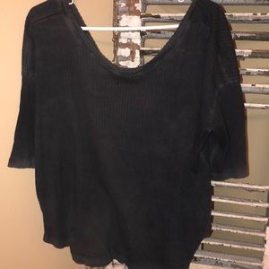 Free people open back shirt